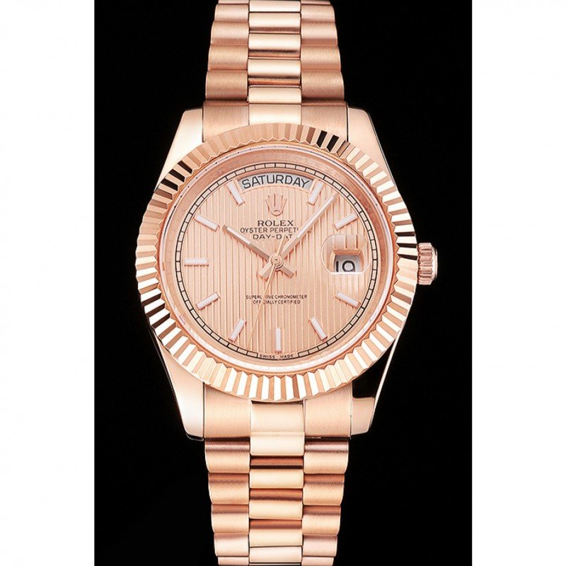 Superclone Rolex Day-Date 41mm Rose-Gold Dial REP016823 $999.00