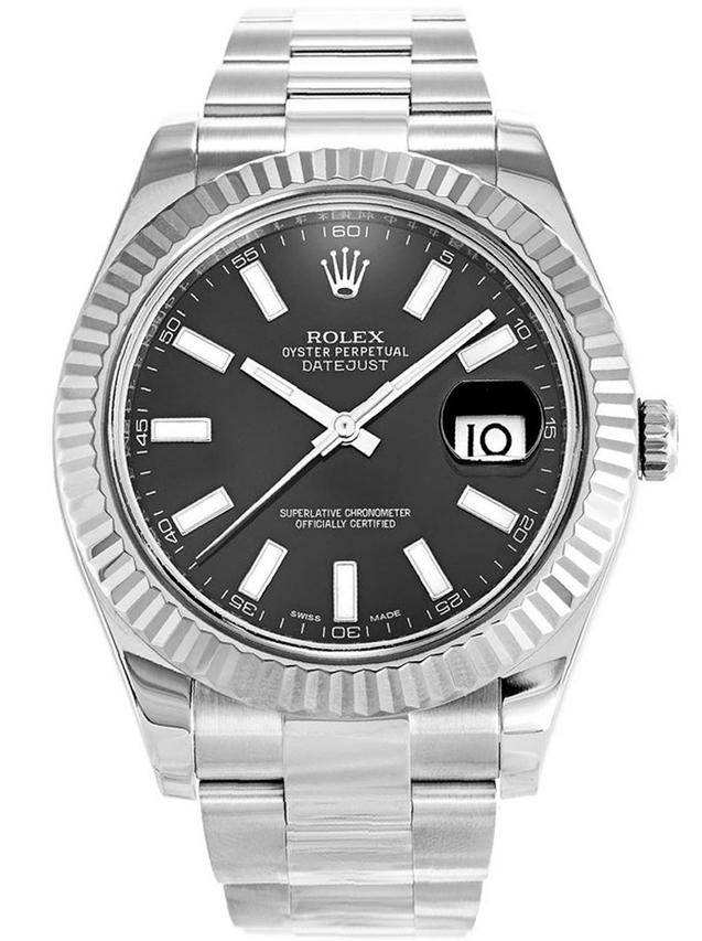 Rolex Datejust 41mm Black Dial 116334 $369