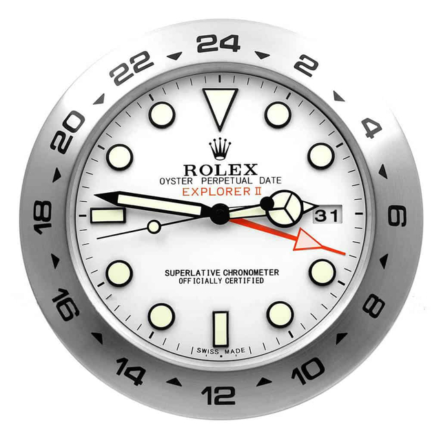 ROLEX WALL CLOCK – EXPLORER 2 WHITE $269.00 – $298.00