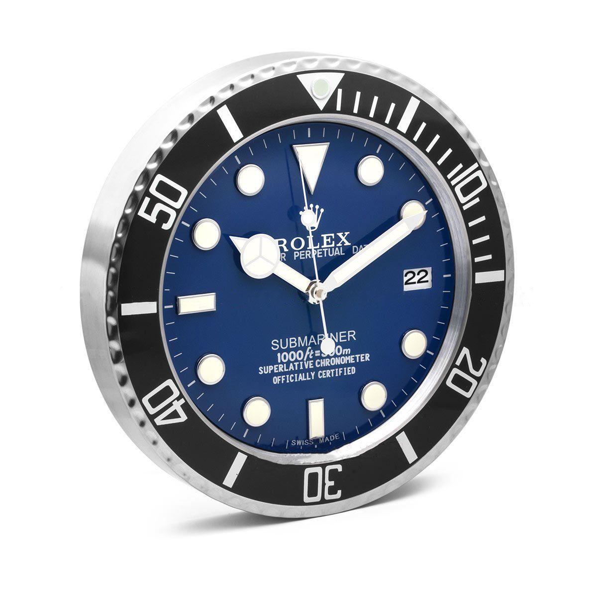 ROLEX WALL CLOCK – SUBMARINER BLACK/BLUE $269.00 – $298.00