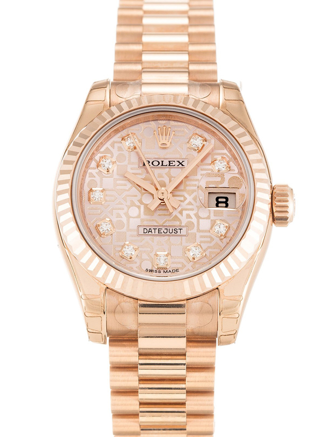 Rolex Lady-Datejust 26mm Rose Dial 179175 $399.00
