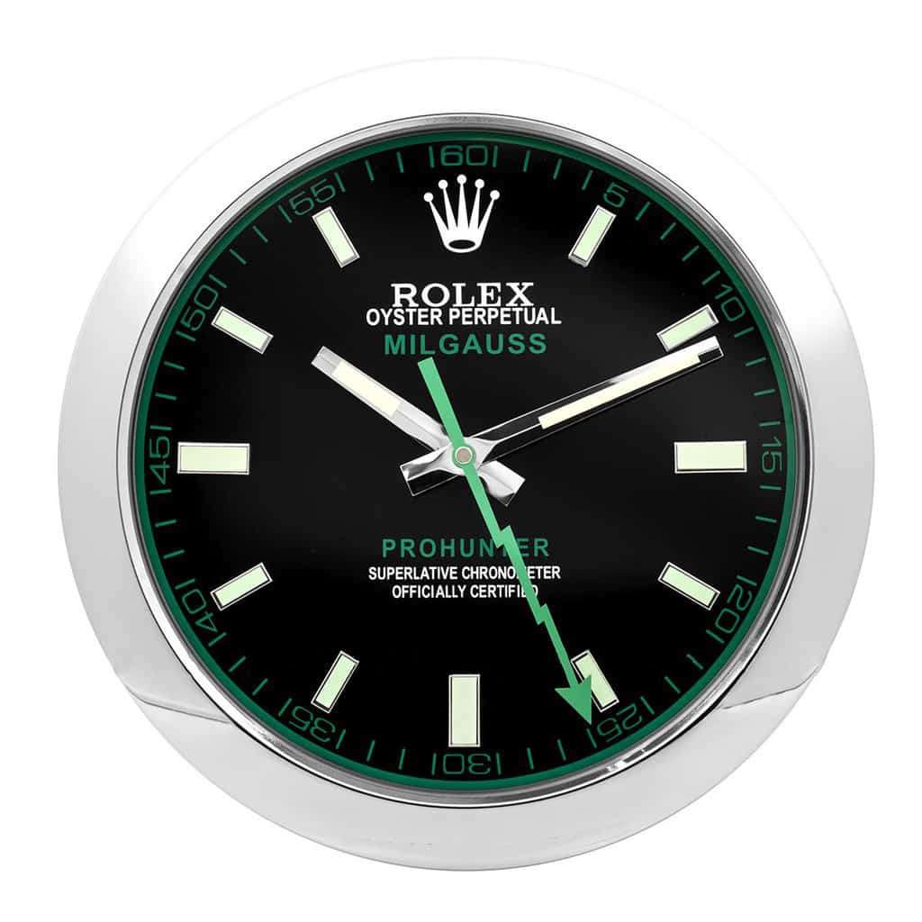 ROLEX WALL CLOCK – MILGAUSS BLACK $269.00