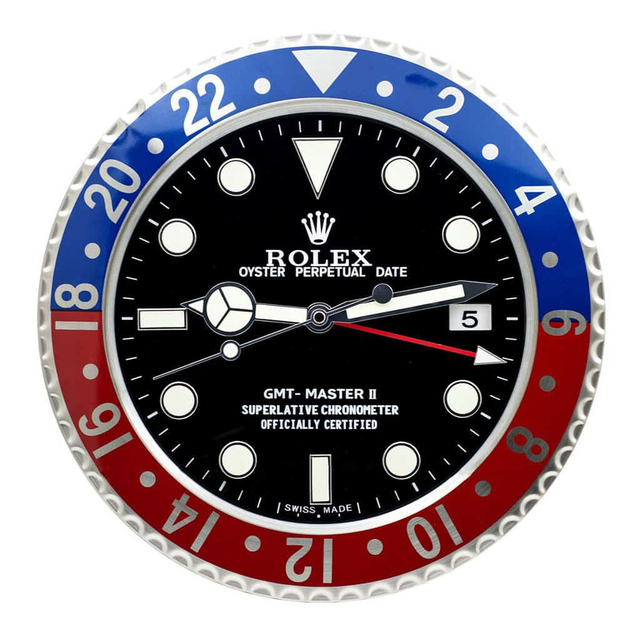 ROLEX WALL CLOCK – GMT MASTER II ‘PEPSI’ EDITION $269.00 – $298.00