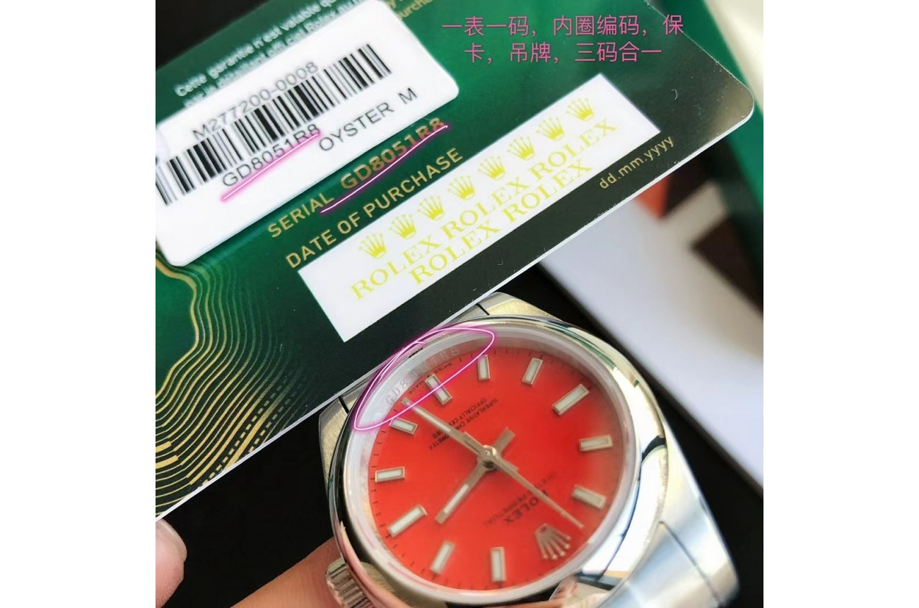 Rolex Oyster Perpetual 3141mm SSSS RedStk $798.00