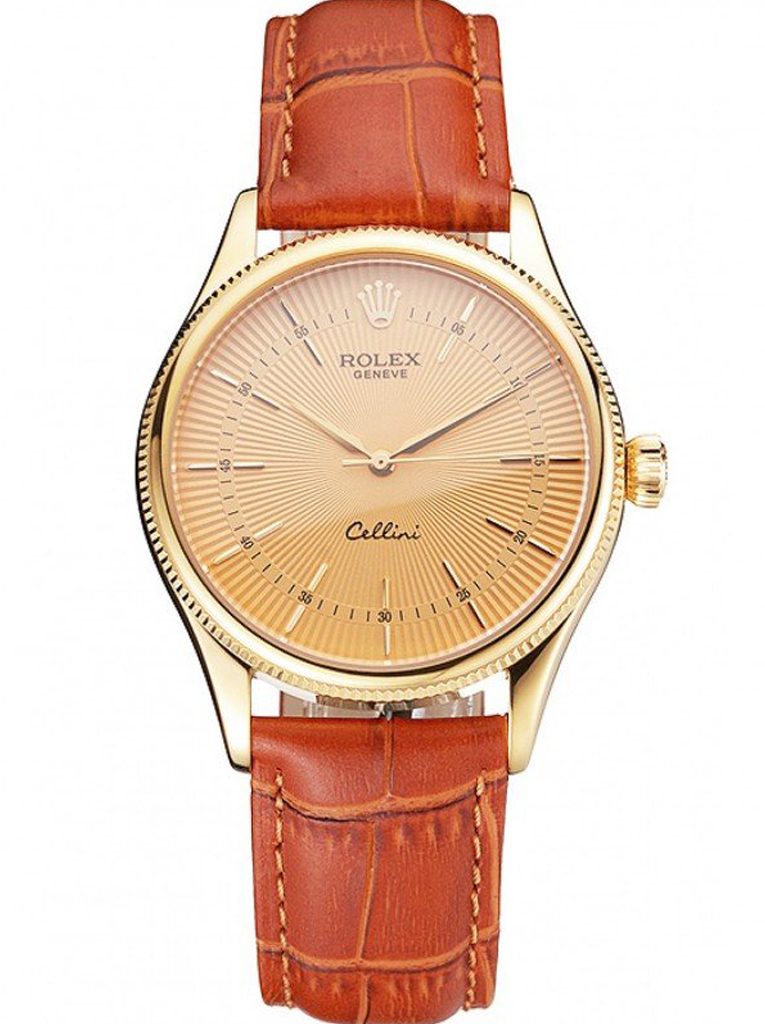 Superclone Rolex Cellini 38mm Gold Dial REP016808 $999.00