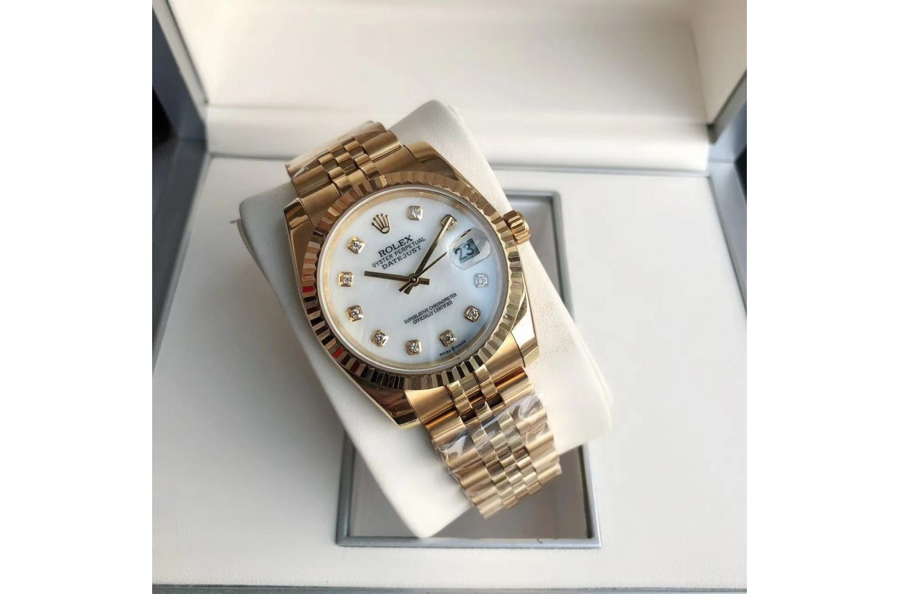 Rolex Datejust 36/28mm RG/RG Jub White/Dial $599.00