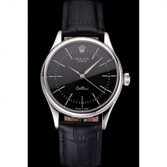 Superclone Rolex Cellini 38mm Black Dial REP016809 $999.00