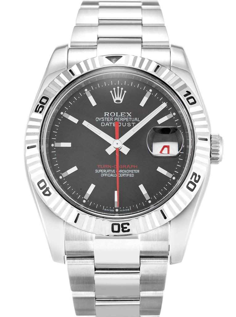 Rolex Datejust Turn-O-Graph 36mm Grey Dial 116264-2 $399.00