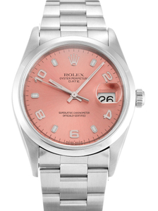 Rolex Oyster Perpetual Date 34mm Salmon Dial 15200 $399.00