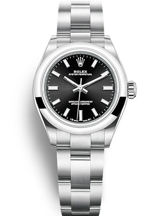 Rolex Oyster Perpetual Lady 28mm Black Dial 276200 $399.00