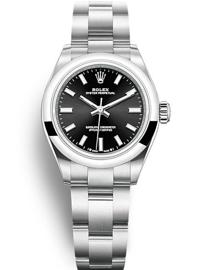 Rolex Oyster Perpetual Lady 28mm Black Dial 276200 $399.00