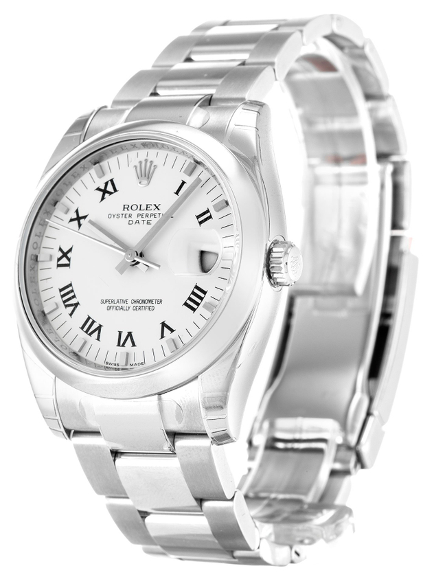 Rolex Oyster Perpetual Date 34mm White Dial 115200 $399.00
