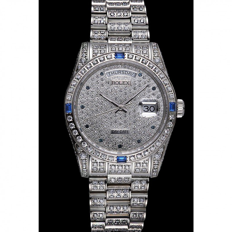 Superclone Rolex Day-Date 37mm Diamond Dial 621613 $999.00