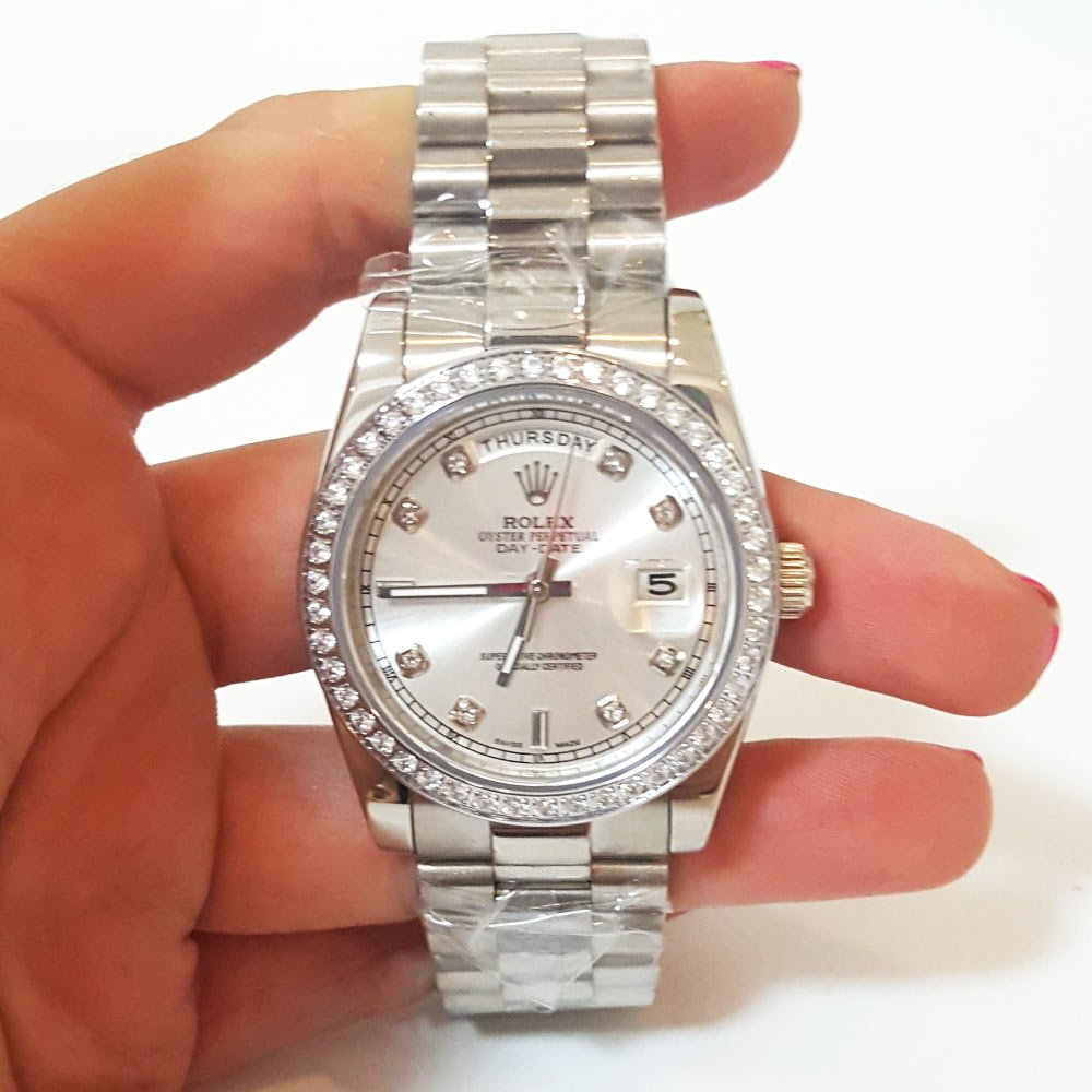 Rolex Day-Date 36mm Silver Dial 118346 $399.00
