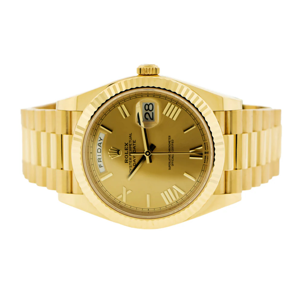 Superclone Rolex Day-Date 40 mm Roman Champagne Dial 228238 $1,099.00