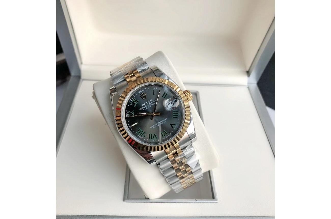 Rolex Datejust 36/28mm RG/SS Jub Grey/Rmn $599.00