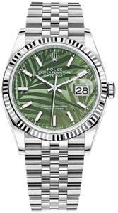 Rolex Datejust 36mm Palm Motif Dial 126234-0047 $399.00