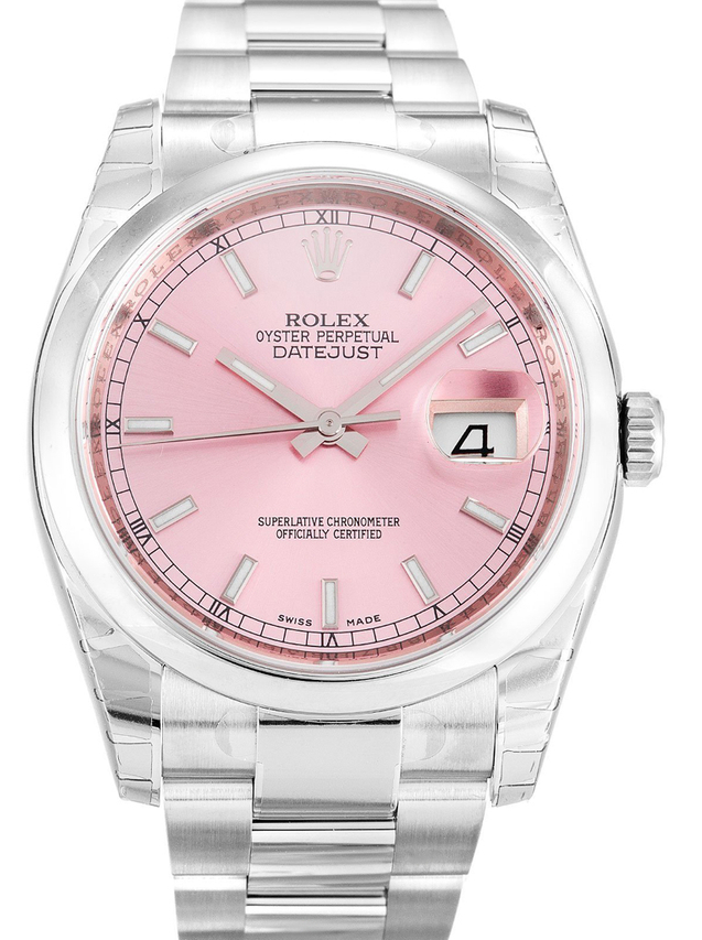 Rolex Datejust 36mm Pink Dial 116200 $399.00
