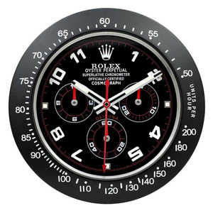 ROLEX WALL CLOCK – DAYTONA BLACK/RED $269.00