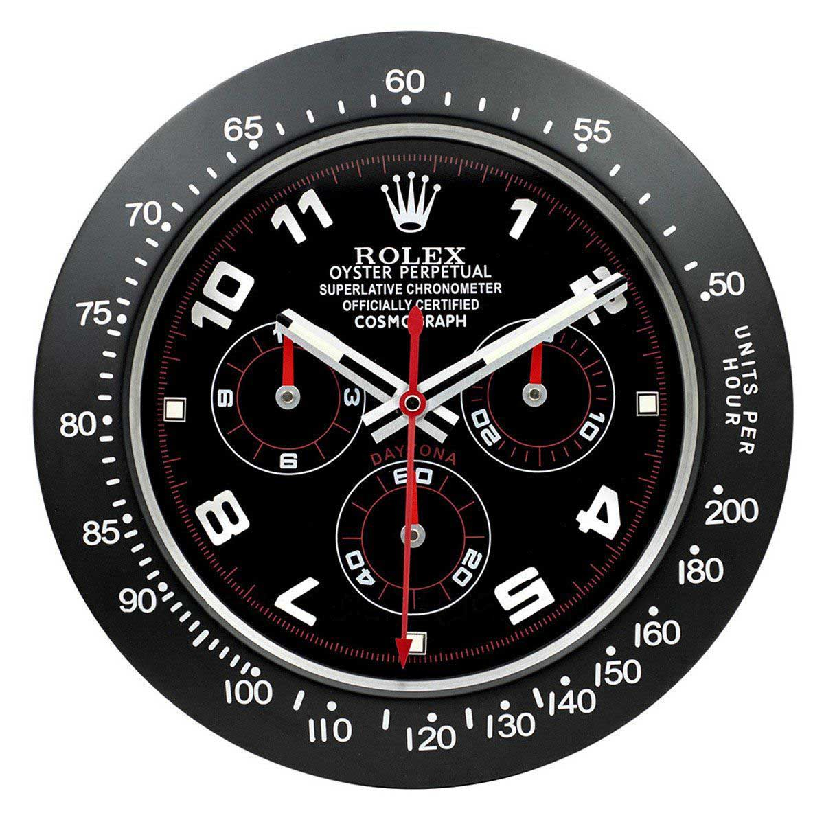 ROLEX WALL CLOCK – DAYTONA BLACK/RED $269.00