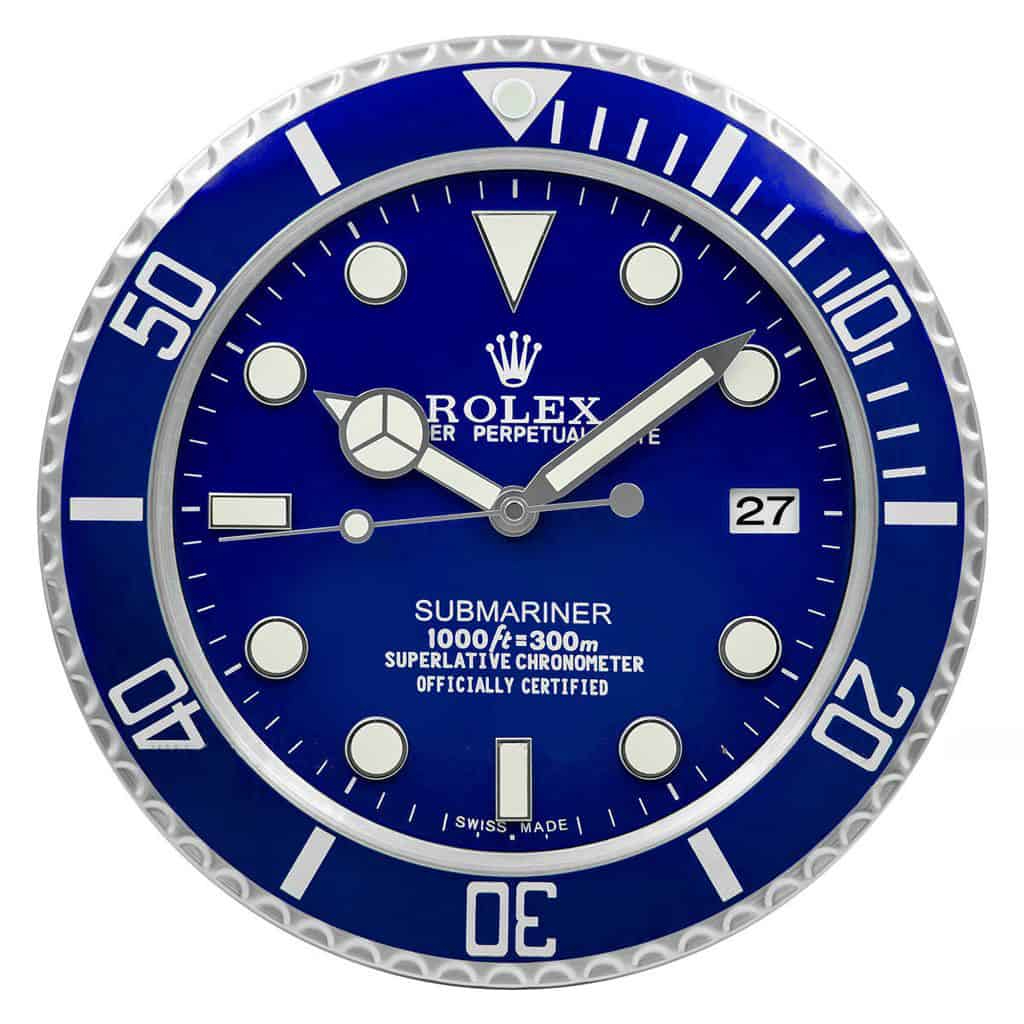 ROLEX WALL CLOCK – SUBMARINER VIVID BLUE DIAL $269.00 – $298.00