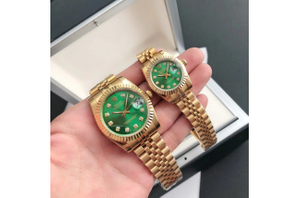 Rolex Datejust 36/28mm RG/RG Jub Green/Dial $599.00