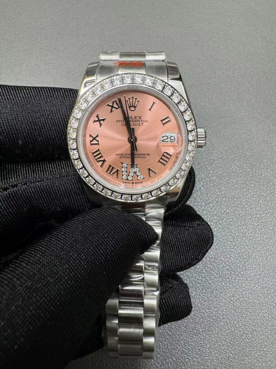 Rolex Datejust 31mm Pink set with diamonds Dial 278384RBR $399.00