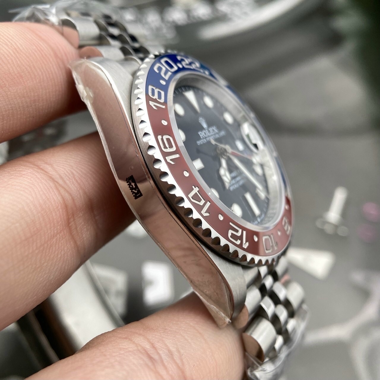 Superclone Rolex GMT-Master II 40mm 126710BLRO “Pepsi” Jubilee $929.00