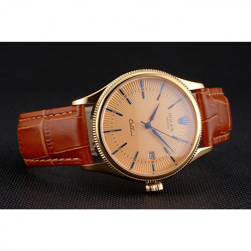 Superclone Rolex Cellini 38mm Gold Dial REP016797 $999.00