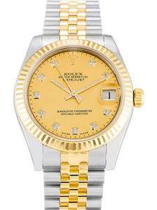 Rolex Lady-Datejust 31mm Champagne Dial 178273 $399.00