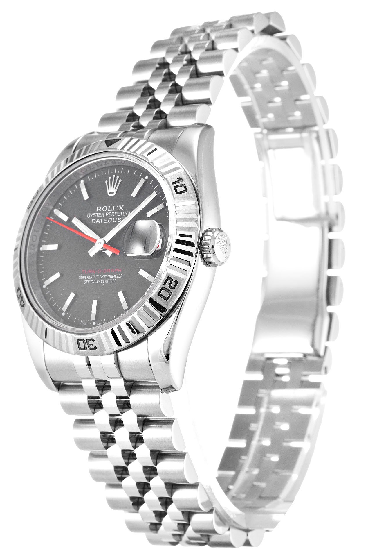 Rolex Datejust Turn-O-Graph 36mm Grey Dial 116264 $399.00