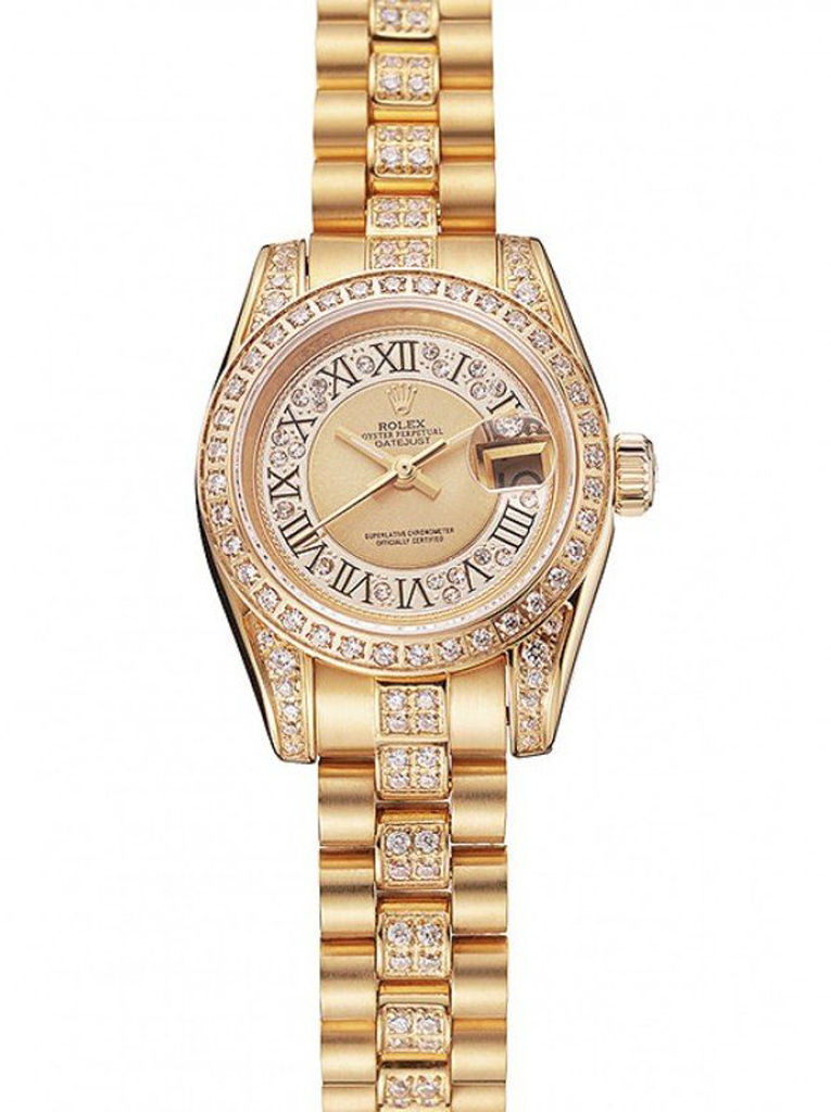 Superclone Rolex Datejust 21mm Gold Dial 1453953 $999.00