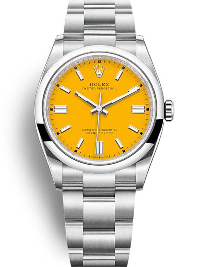 Rolex Oyster Perpetual Lady 36mm Yellow Dial 126000 $399.00