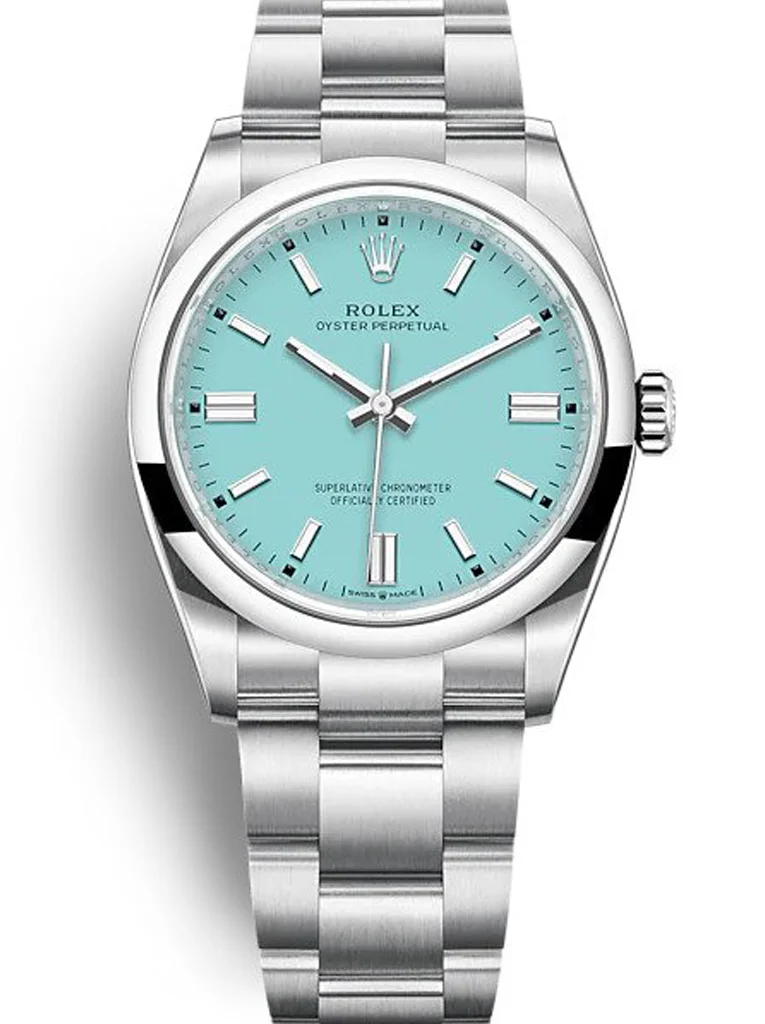 Rolex Oyster Perpetual 36mm Tiffany Blue Dial 126000 $359.00