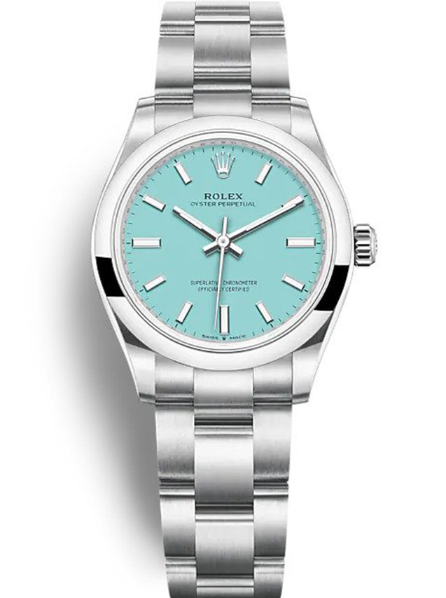 Rolex Oyster Perpetual Lady 31mm Tiffany Blue Dial 277200 $399.00