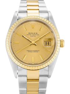 Rolex Oyster Perpetual Date 34mm Champagne Dial 15223 $399.00