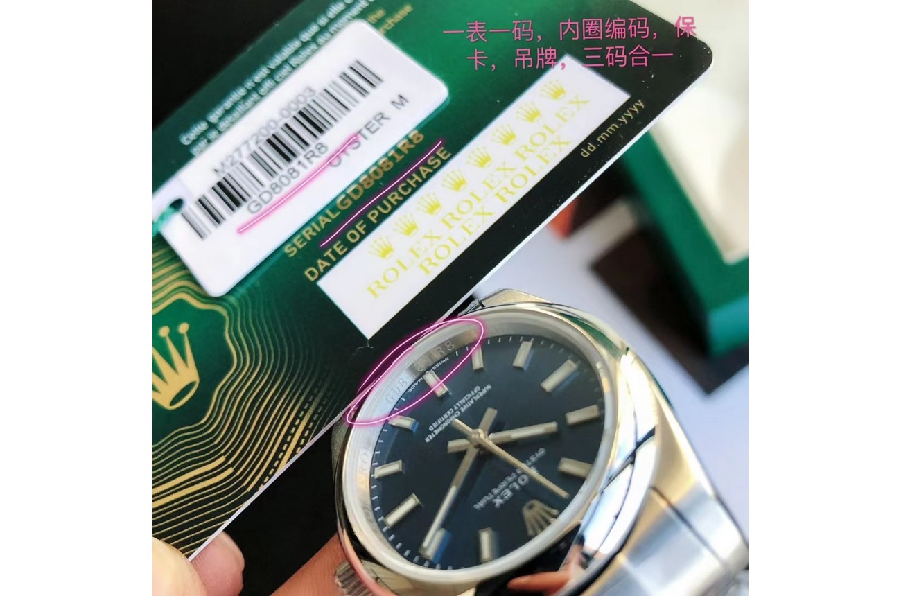 Rolex Oyster Perpetual 31/41mm SS/SS Blue/Stk $599.00