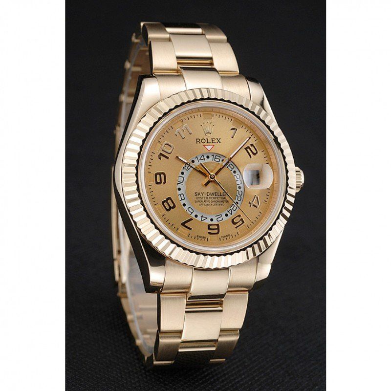 Rolex Sky-Dweller 41mm Gold Dial 80243 $399.00
