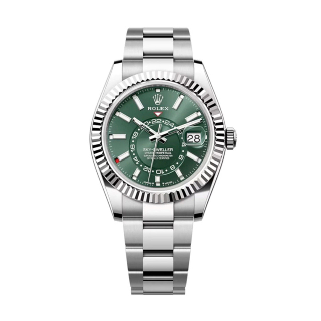 Superclone Rolex Sky-Dweller 42 mm Mint green Dial 336934 Oyster $899.00