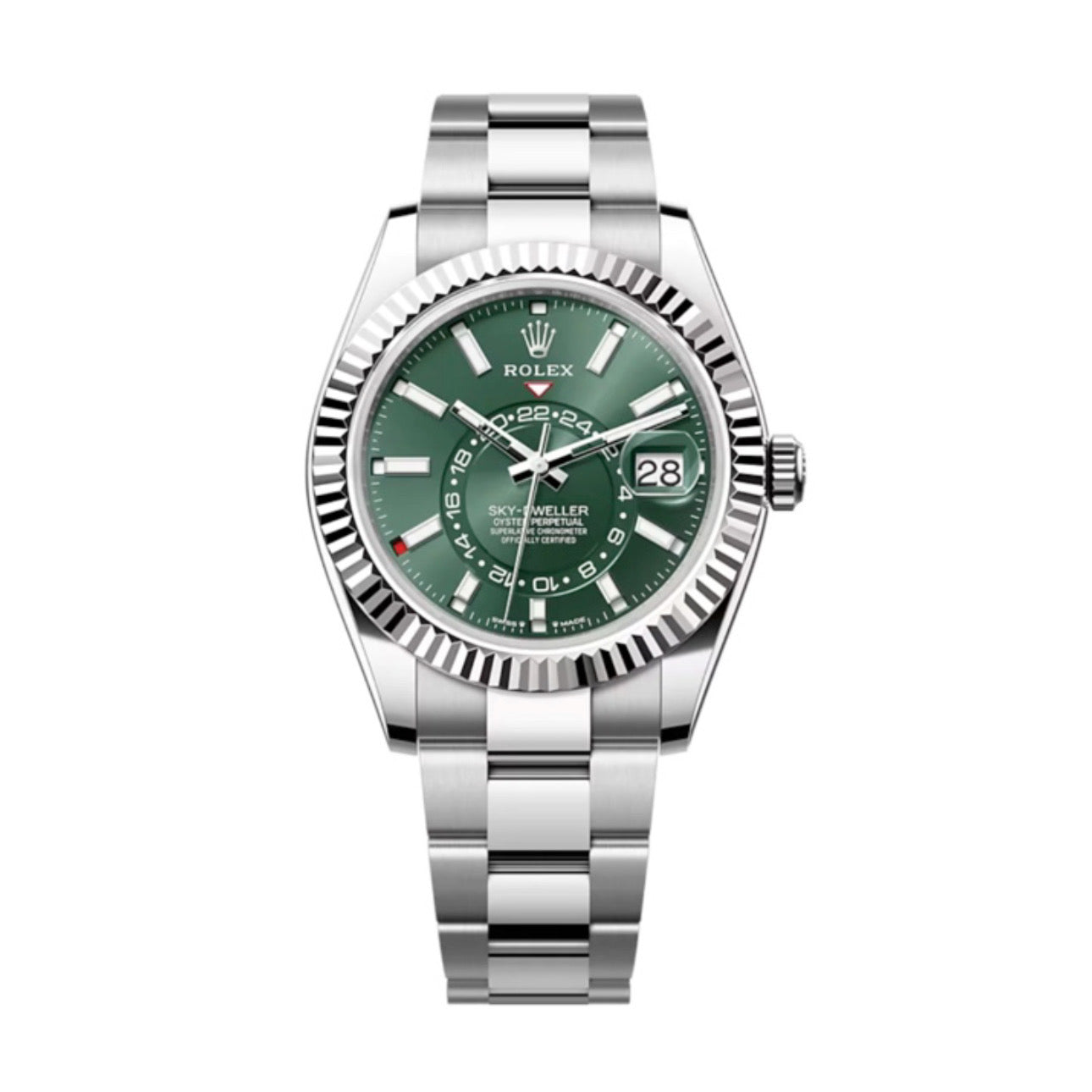 Superclone Rolex Sky-Dweller 42 mm Mint green Dial 336934 Oyster $899.00