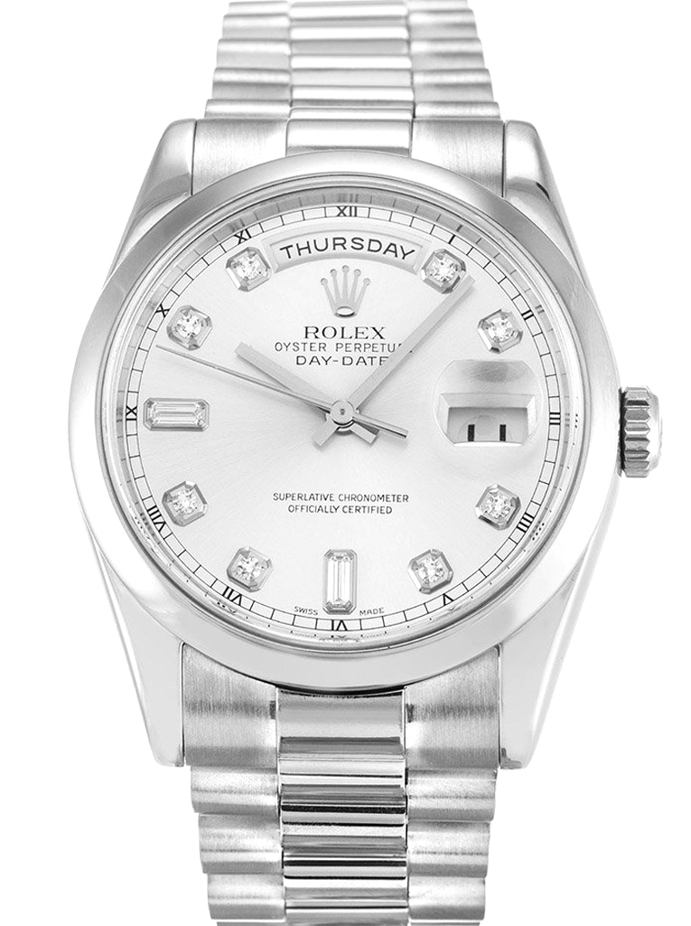 Rolex Day-Date 36mm Silver Dial 118209 $399.00
