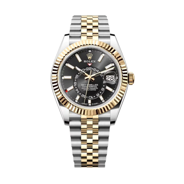 Superclone Rolex Sky-Dweller 42 mm Bright black Dial 336933 $1,099.00