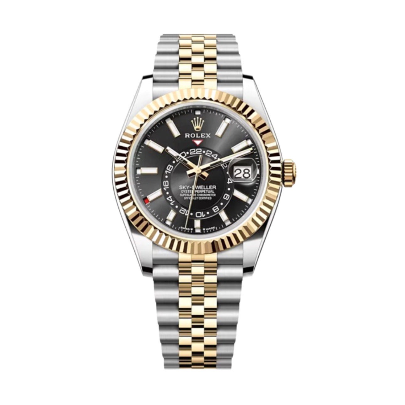 Superclone Rolex Sky-Dweller 42 mm Bright black Dial 336933 $1,099.00