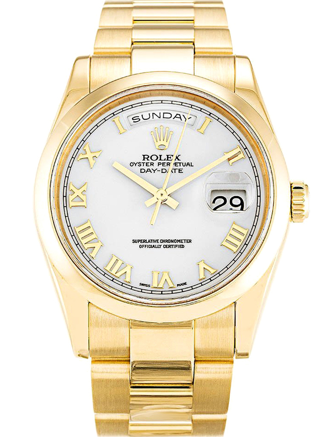 Rolex Day-Date 36mm White Dial 118208 $399.00