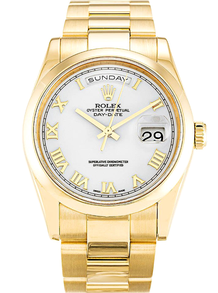 Rolex Day-Date 36mm White Dial 118208 $399.00
