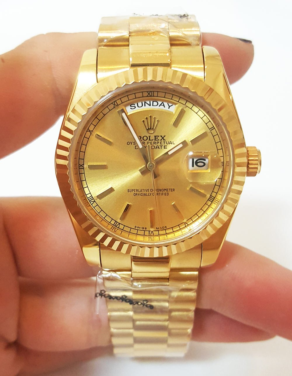 Rolex Day-Date 36mm Champagne Dial 1803 $399.00
