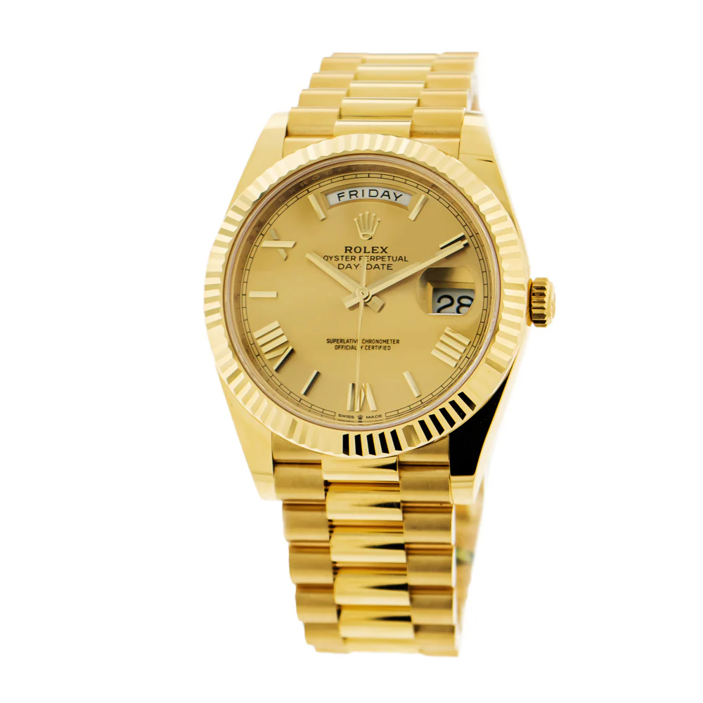Superclone Rolex Day-Date 40 mm Roman Champagne Dial 228238 $1,099.00