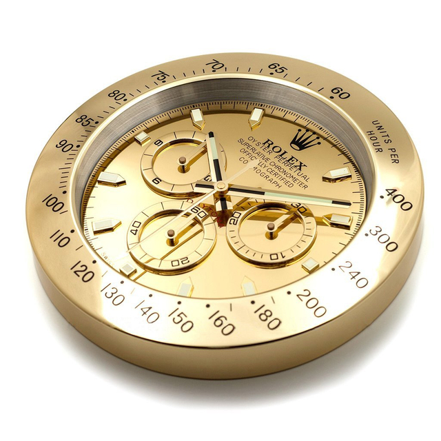 ROLEX WALL CLOCK – DAYTONA FULL GOLD $269.00
