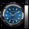 ROLEX WALL CLOCK – OYSTER PERPETUAL BLUE $269.00