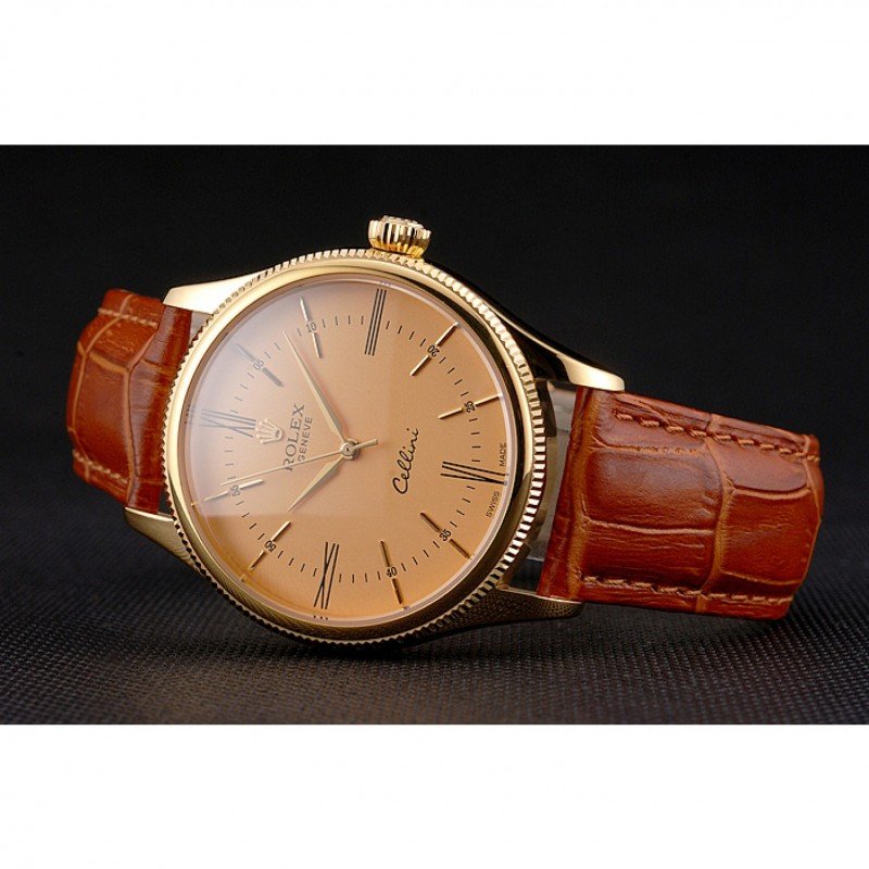 Superclone Rolex Cellini 38mm Gold Dial REP016798 $999.00